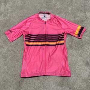 Pedal Mafia Jersey Pink Size XXL Cycling Jersey Full Zip